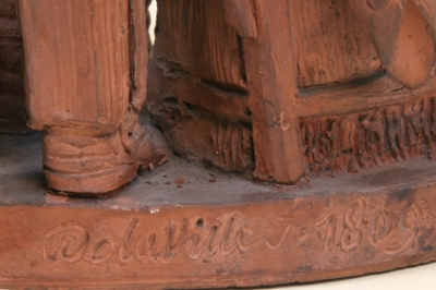 original terra cotta by Louis DELAVILLE 1763-1841 signed and dated 1809