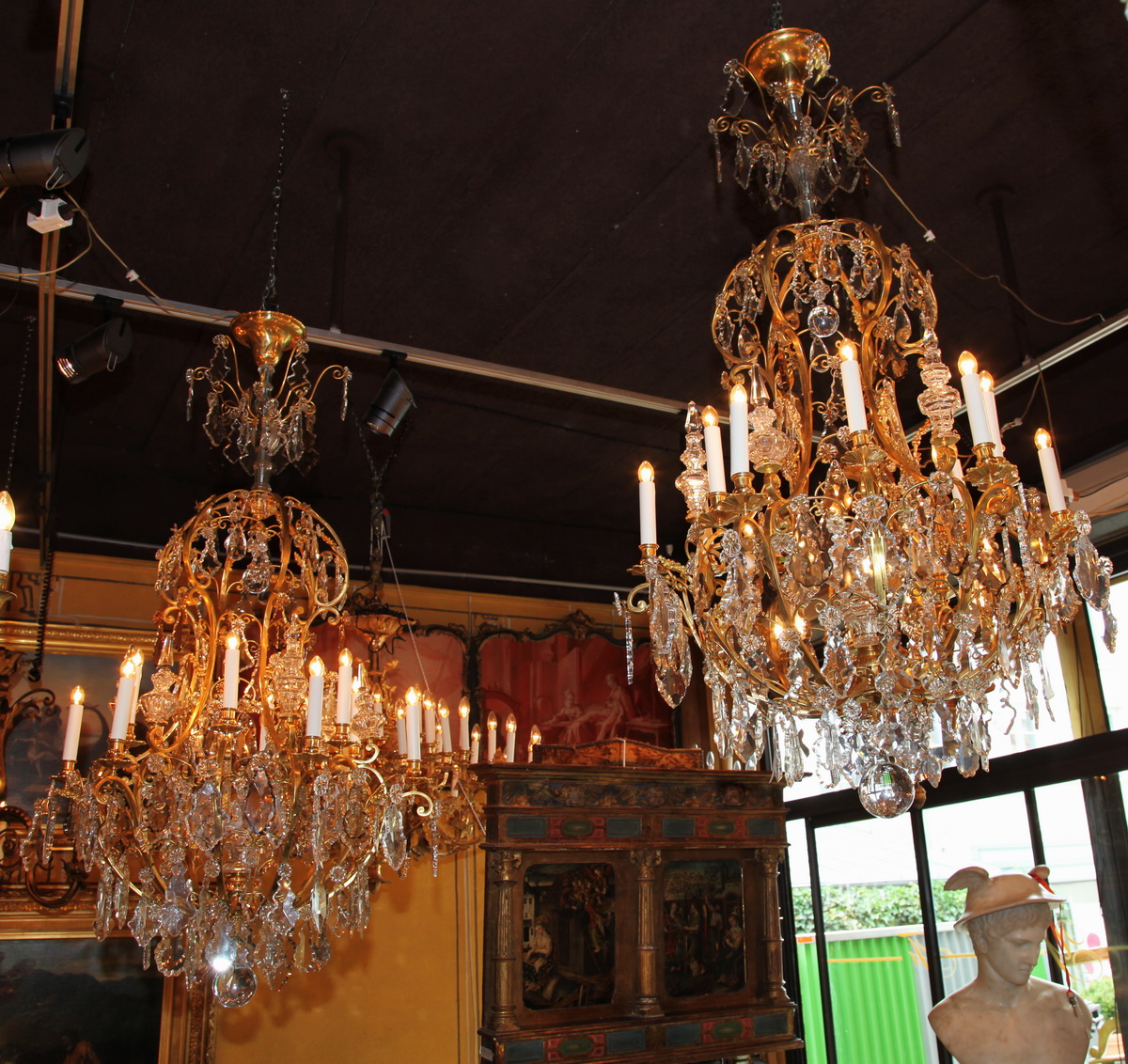 Pair of chandeliers circa 1930