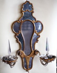 Paire appliques fond miroir circa 1940