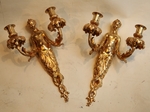 Pair wall lamps circa 1880