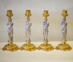 BARBEDIENNE & Co 4 candlesticks 1880