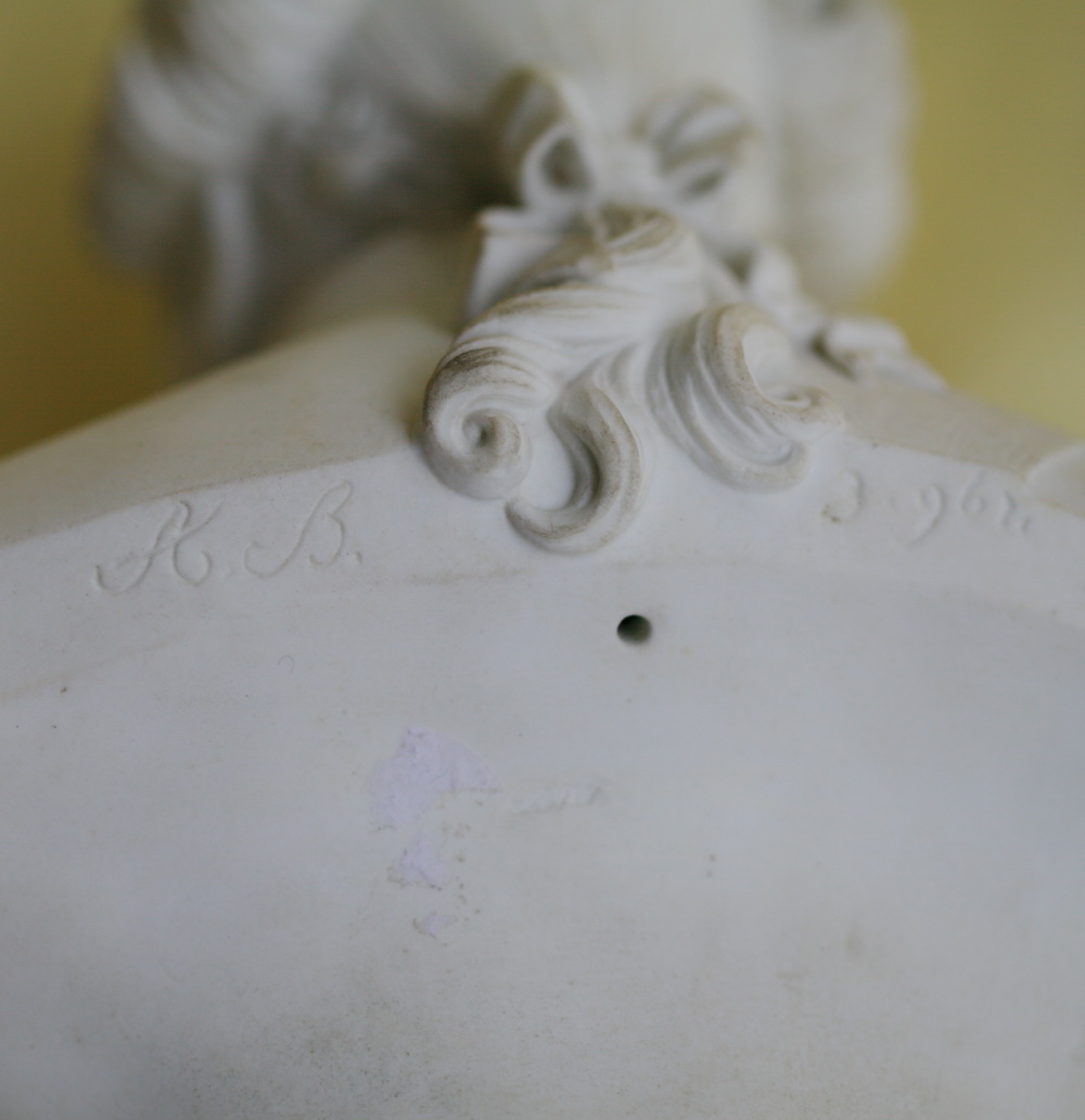Porcelain biscuit Louis XVI and Marie Antoinette