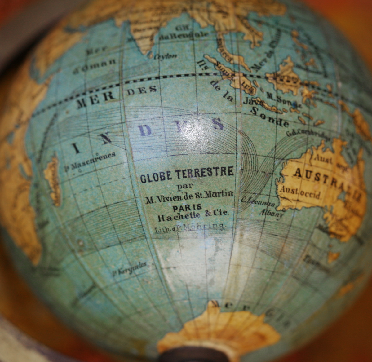 Small globe 19th