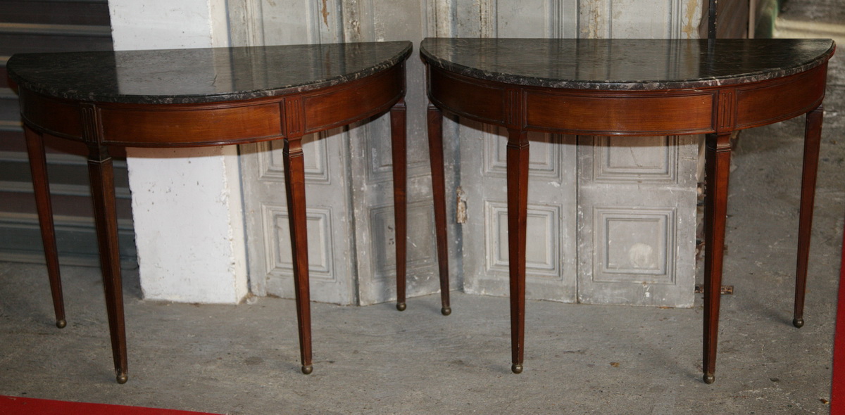 Pair of consoles  tables circa 1800