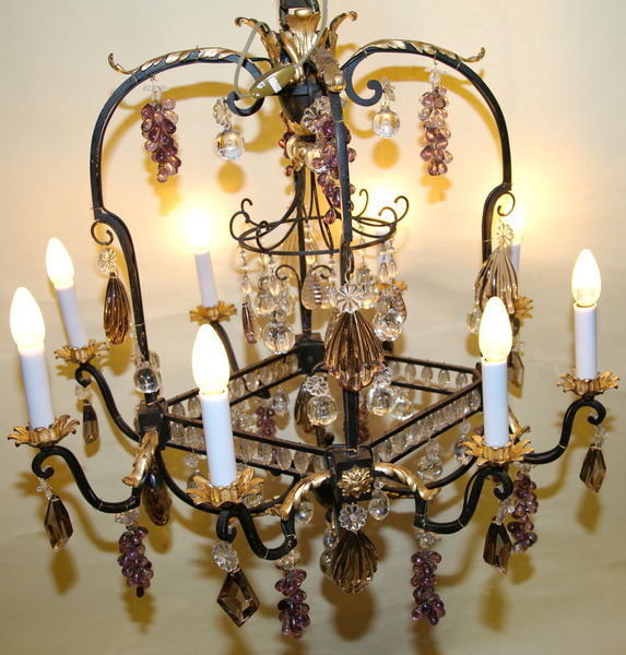 Iron chandelier circa 1880
