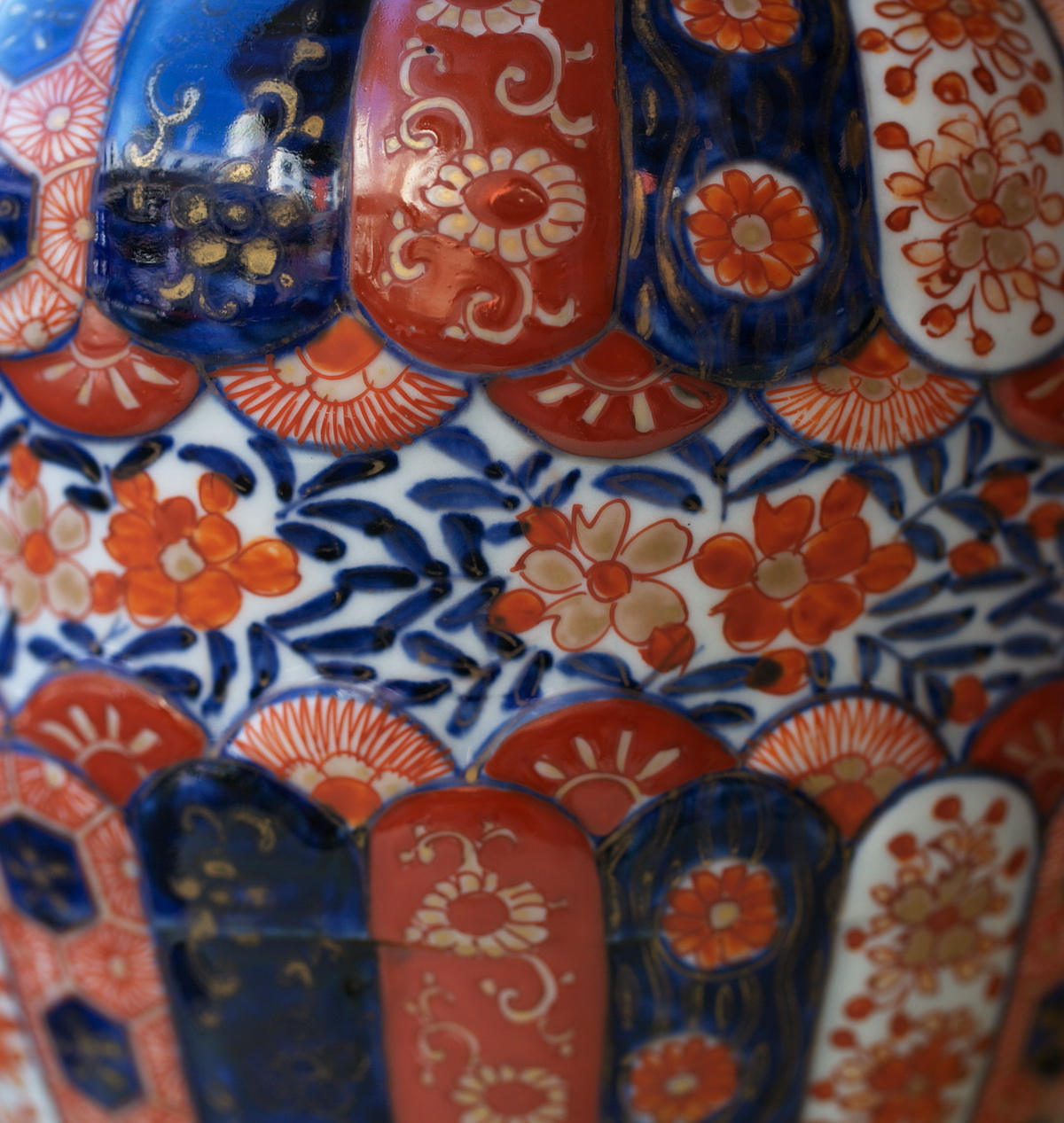 Paire de lampes imari fin XIX
