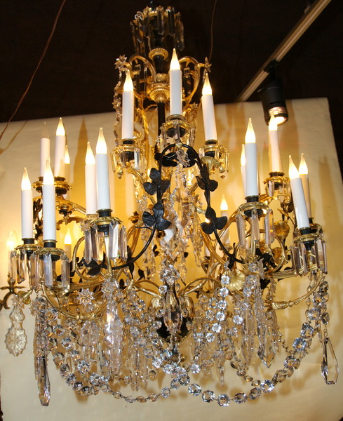 Lustre aux liserons circa 1850