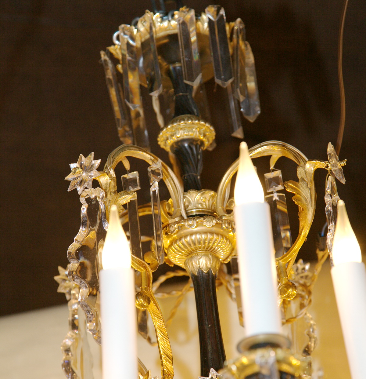 Lustre aux liserons circa 1850