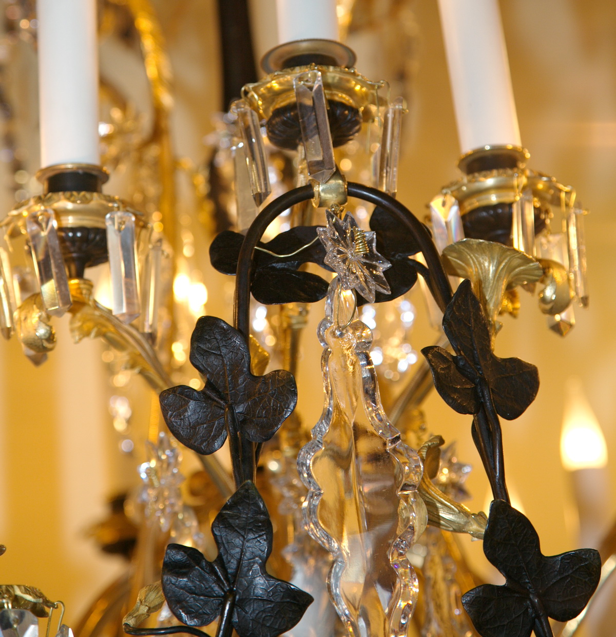 Lustre aux liserons circa 1850