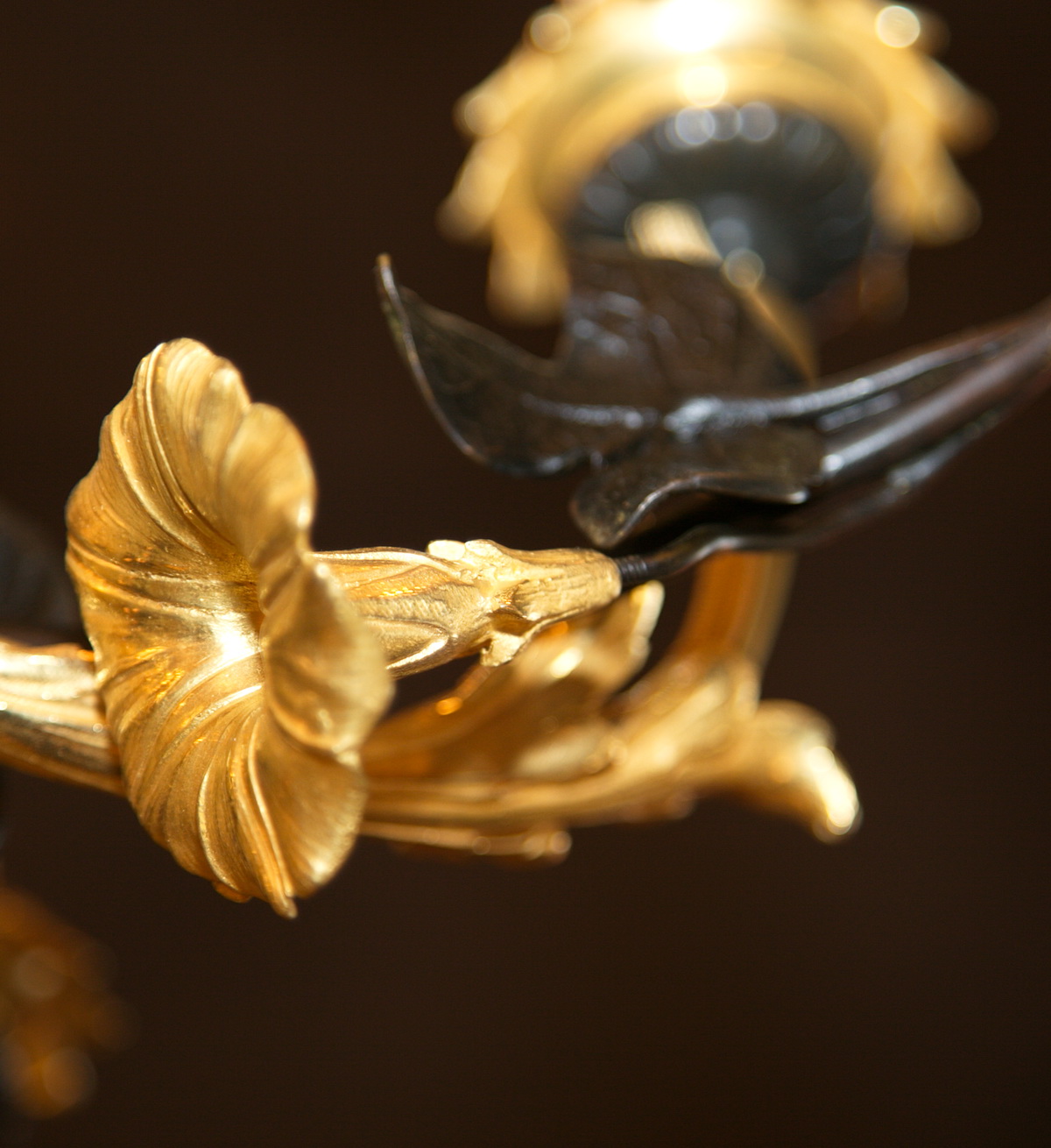 Lustre aux liserons circa 1850