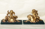 Pair of Regency bronze