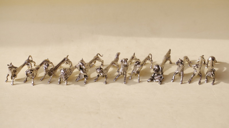 12 silver carries knives