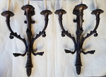 Patinated bronze sconces XIX