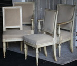 Chairs and armchairs circa 1800 Fontainebleau Castle