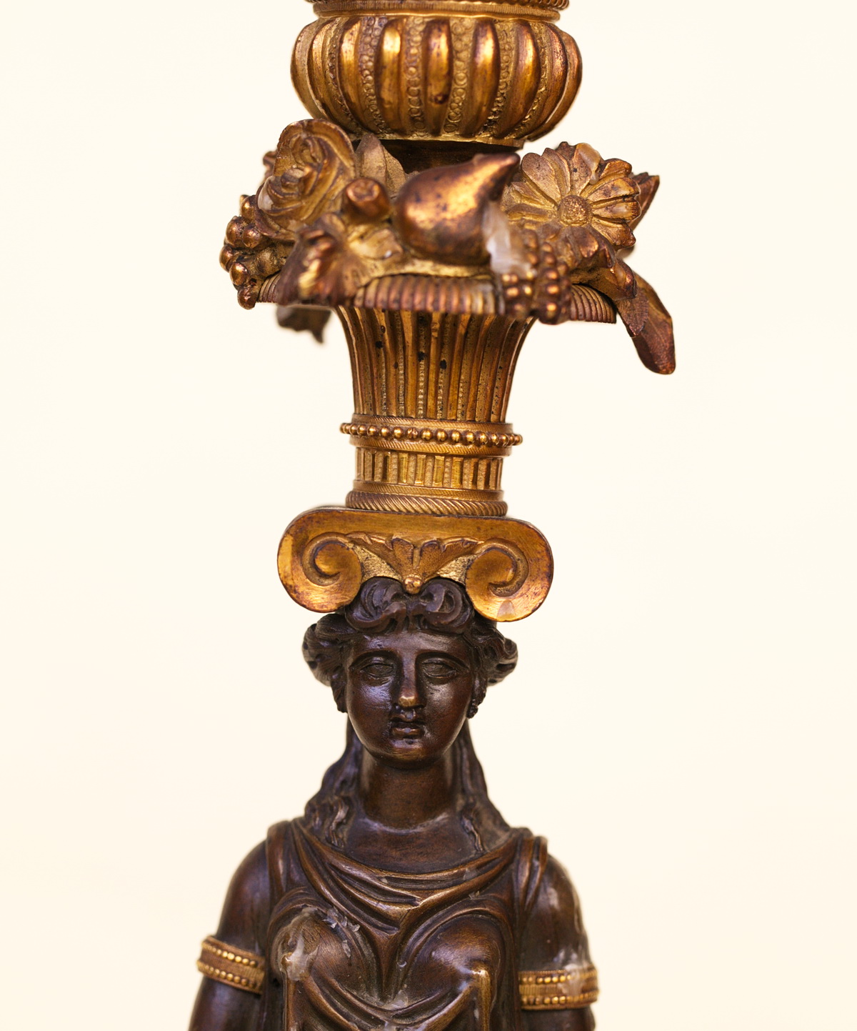 Paire de bougeoirs Empire