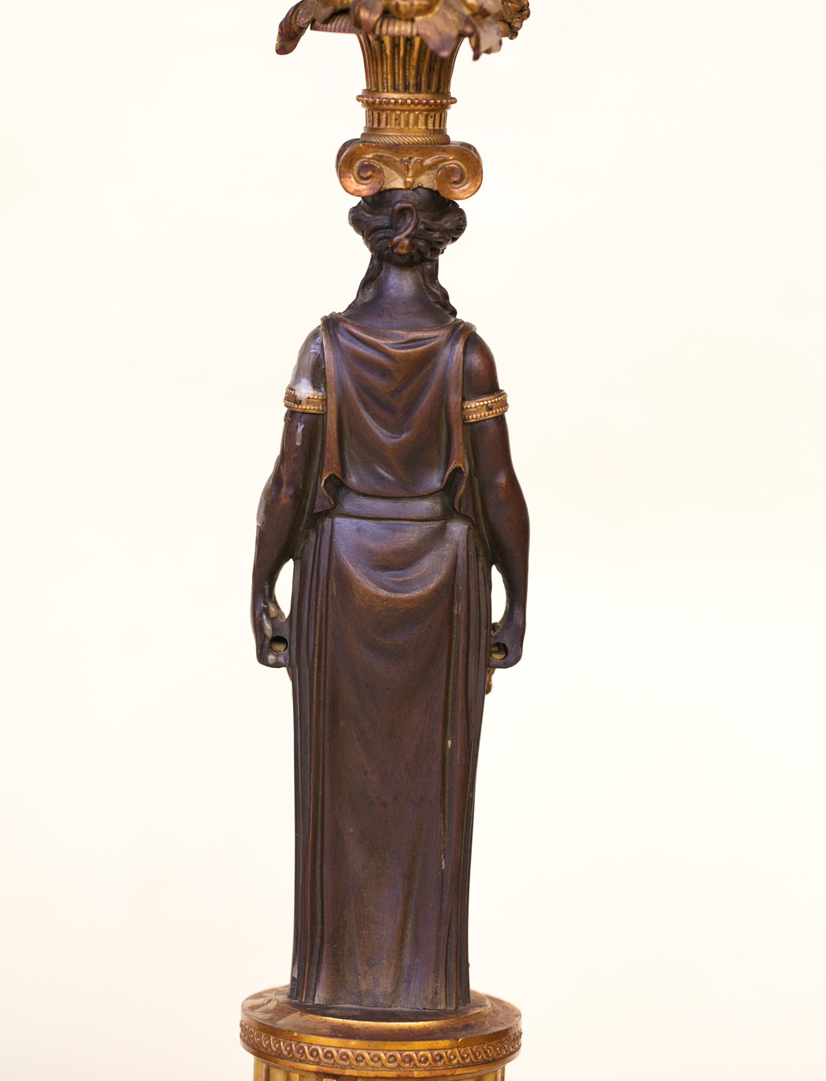 Paire de bougeoirs Empire