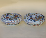 Pair of vegetable tureens Rouen XVIII