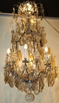  Silvered bronze chandelier cage late nineteenth