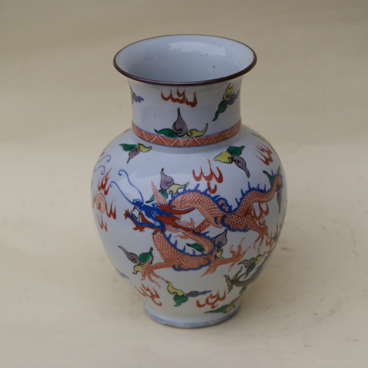 Vase porcelaine Chine XIX