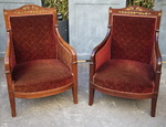 Pair of Empire armchairs