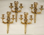 Four Louis XVI style sconces circa 1880