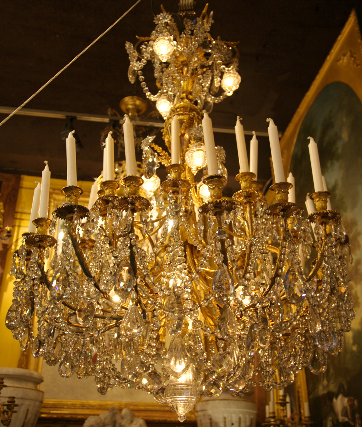 Lustre 30 bras de lumières circa 1860
