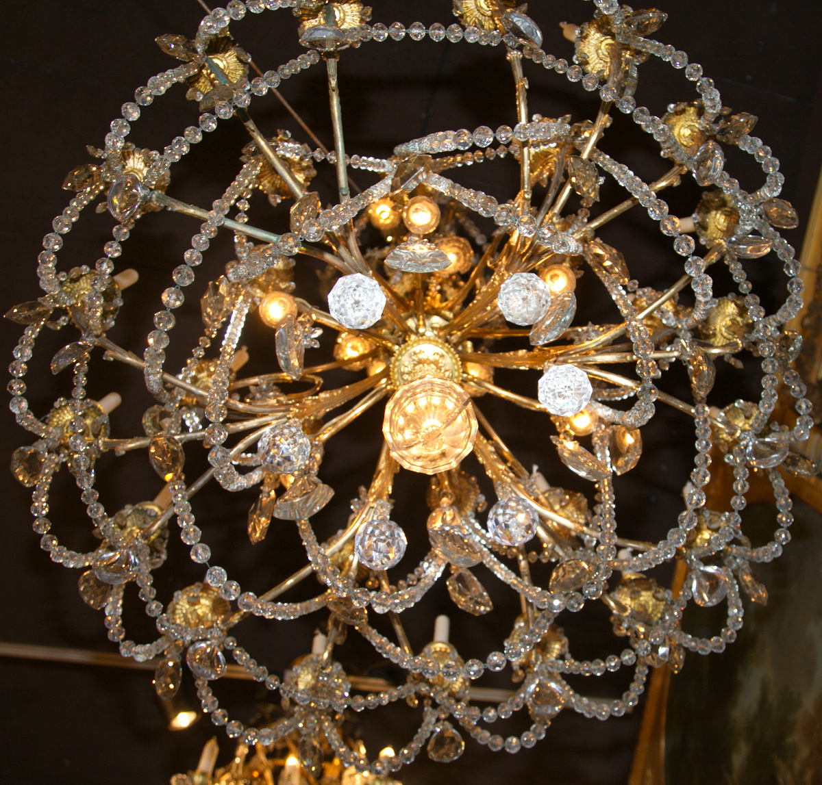 Lustre 30 bras de lumières circa 1860