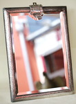 Large table mirror silver circa 1930