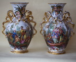 Paire de vases porcelaine circa 1850