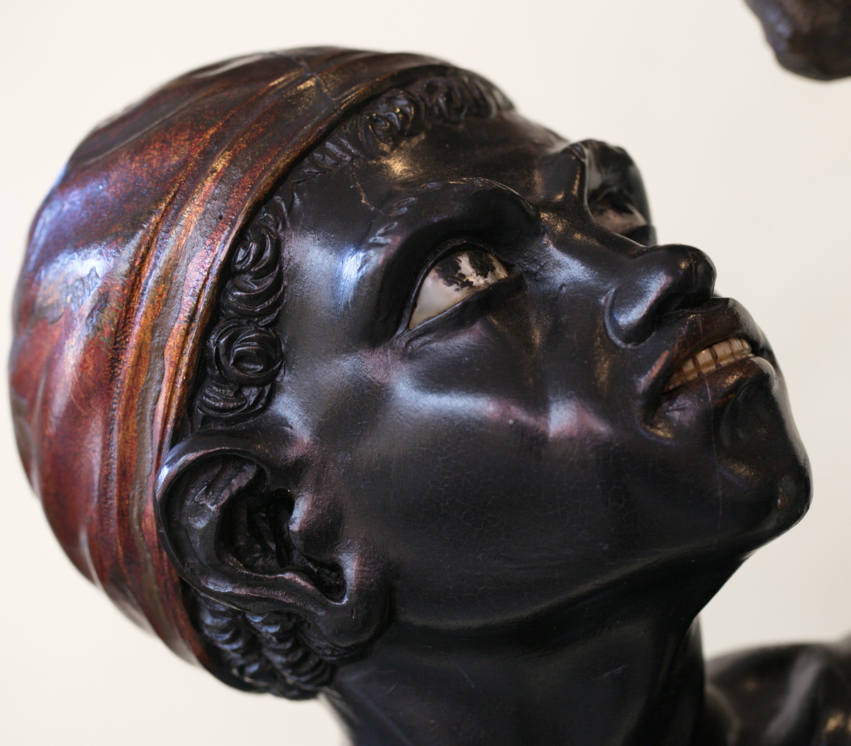 Paire de nègres porte torchère Venise XIX