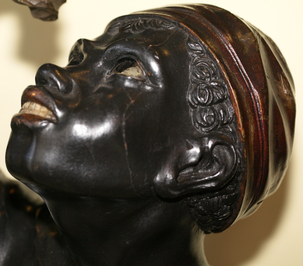 Paire de nègres porte torchère Venise XIX