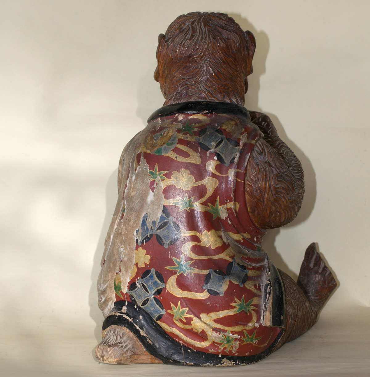 Carved wooden monkey circa 1880