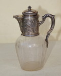 Silver and crystal decanter