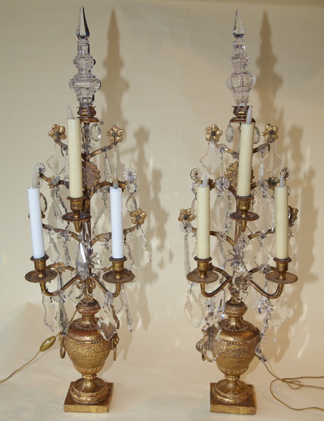 Paire de girandoles XIX