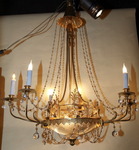 Neoclassical style chandelier circa 1920