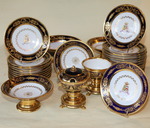 Porcelain dessert service Paris circa 1830