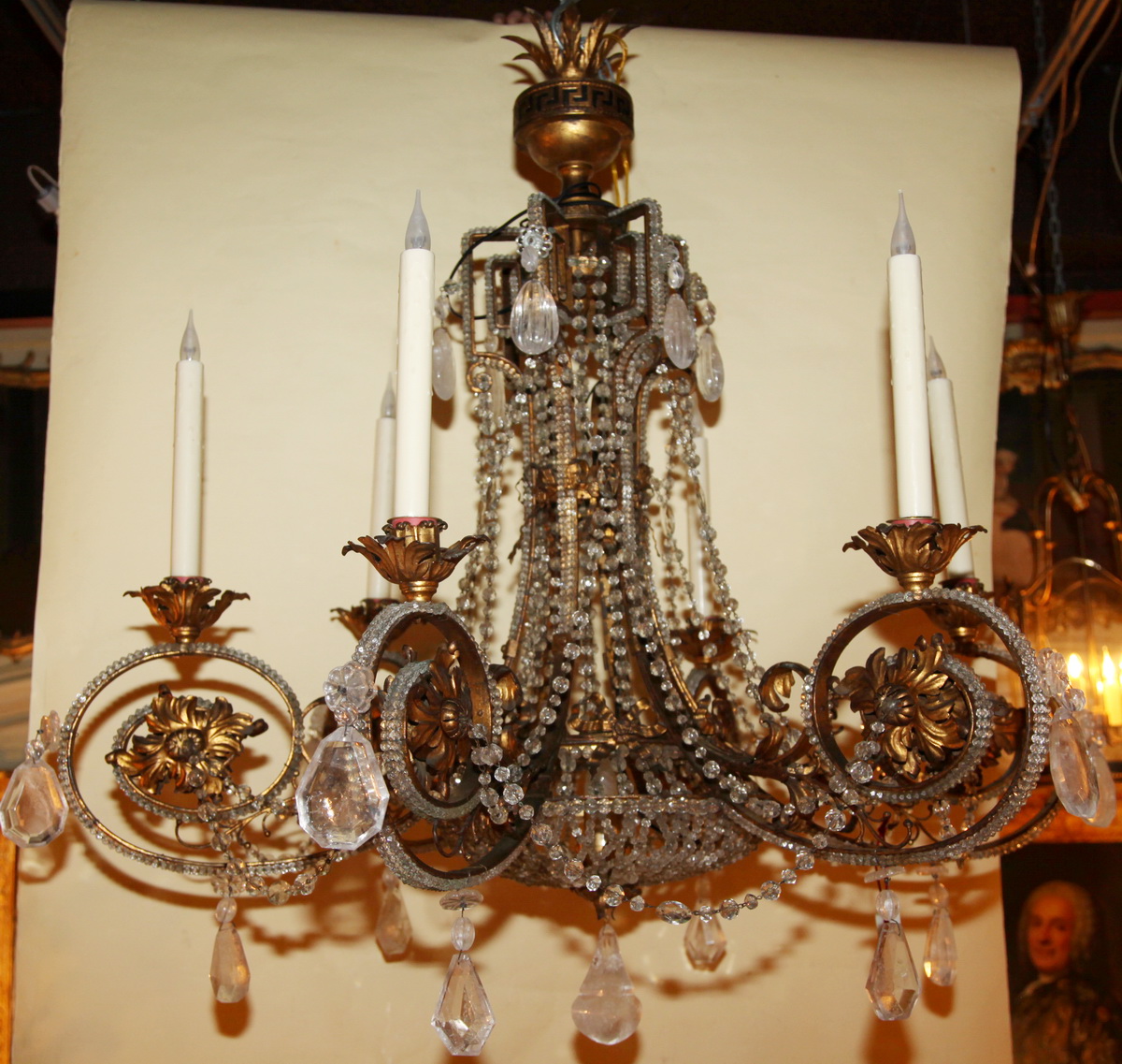 lustre de style XVIII italie début XX