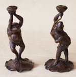 Pair of candlesticks, Japan in late XIX