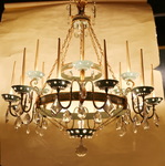 18 lights chandelier circa 1940