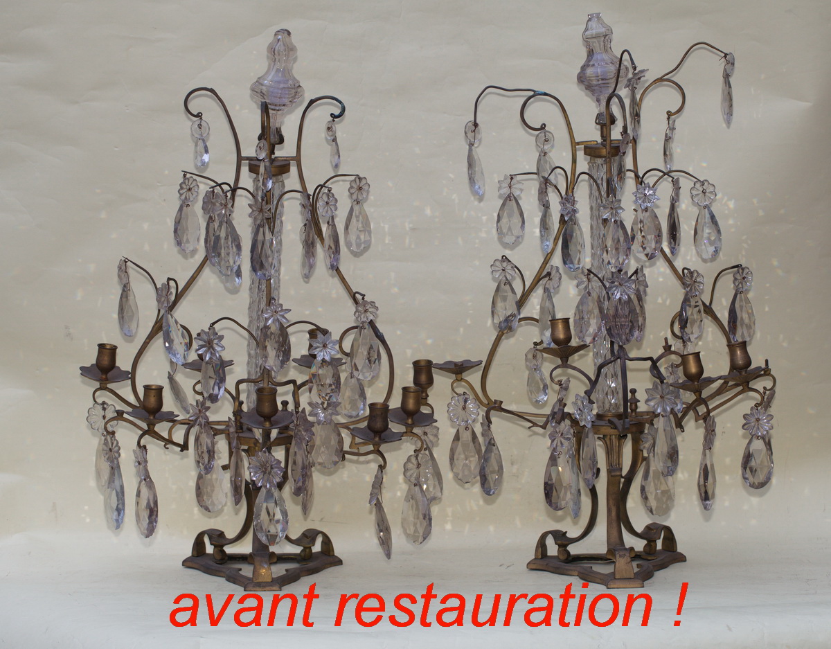 Paire de girandoles circa 1880