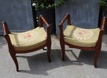 Pair of stools 19th