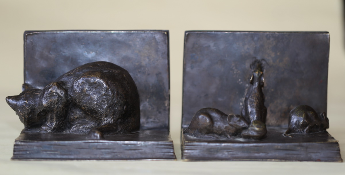 Serre-livres Ecole Française début XX ème