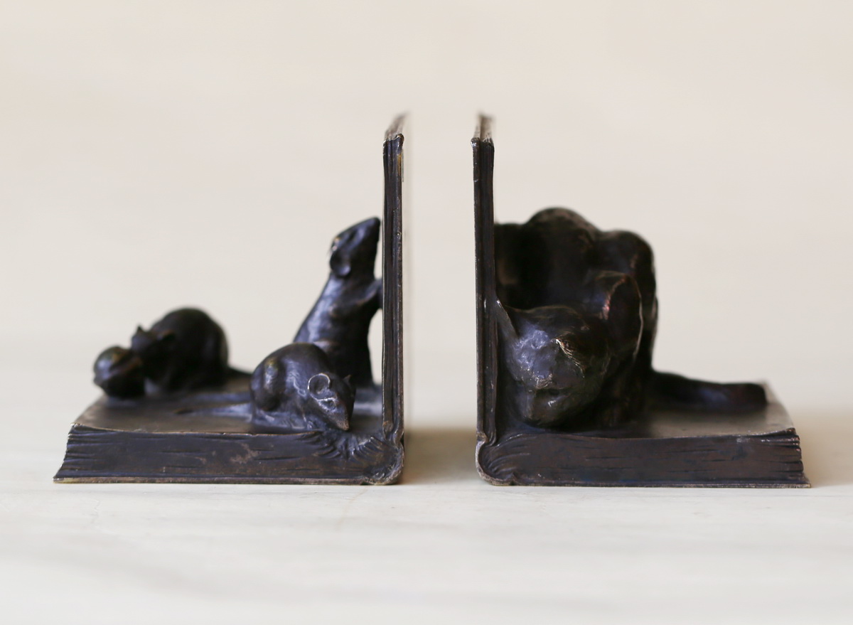 Serre-livres Ecole Française début XX ème