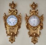 Cartel Louis XVI style barometer and early XIX