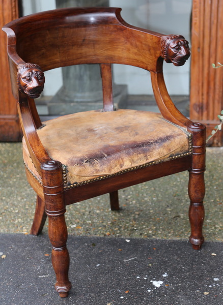 Fauteuil de bureau époque Empire