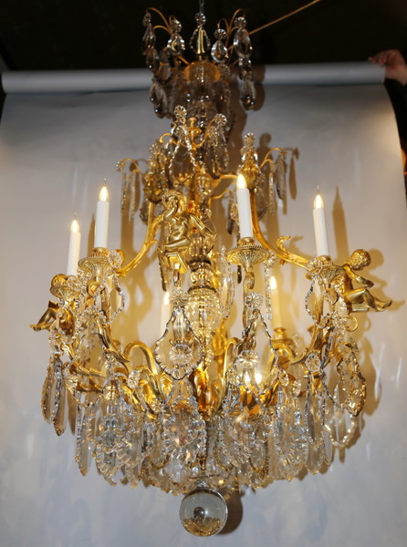 Cage chandelier circa 1880