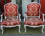 Pair of Louis XV armchairs by MEUNIER