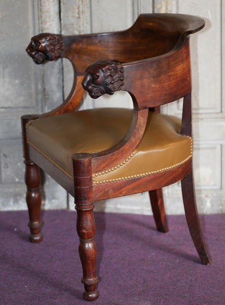 Fauteuil de bureau époque Empire