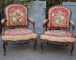 Paire de fauteuils poque Louis XV