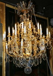 Lustre 36 lumires, style Louis XV circa 1900